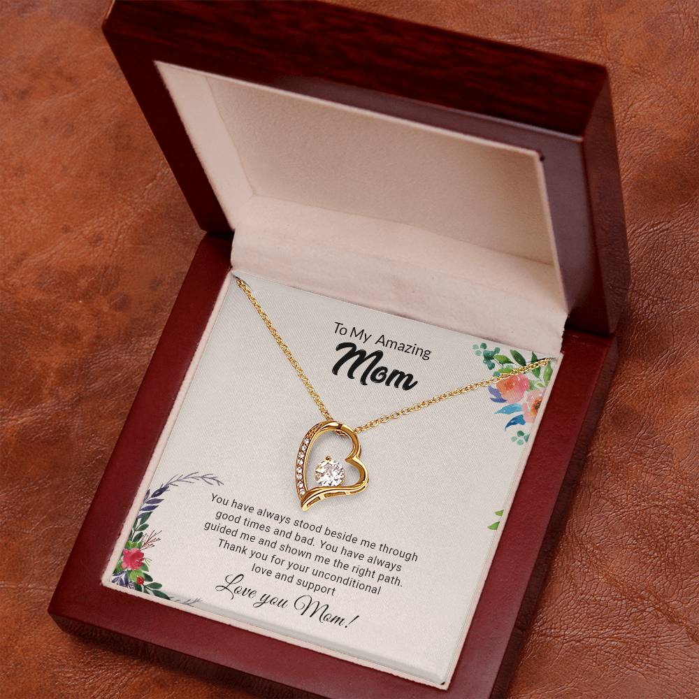 To My Amazing Mom | Thank You - Forever Love Necklace