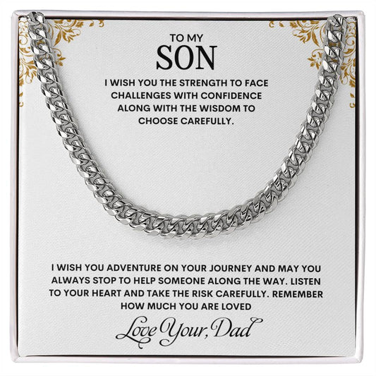 To My Son | Remember How Much You Are Loved - Cuban Link Chain