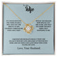 To My Wife | You Were The Best Thing That Happened To Me - Love Knot Necklace