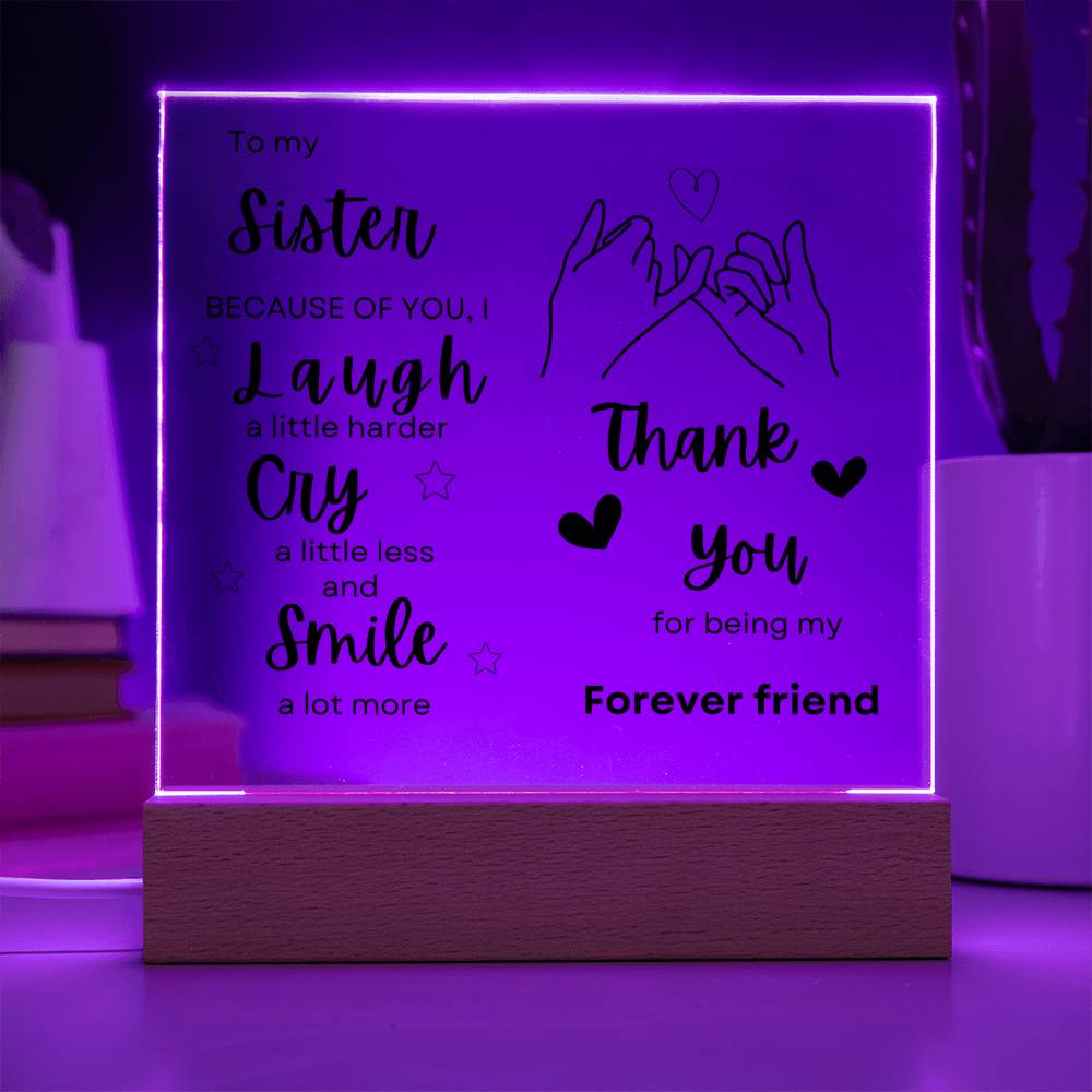 To my Sister I night light