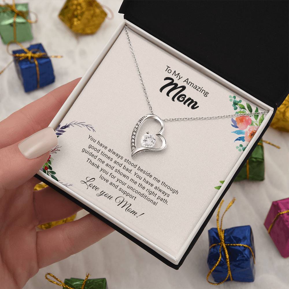 To My Amazing Mom | Thank You - Forever Love Necklace