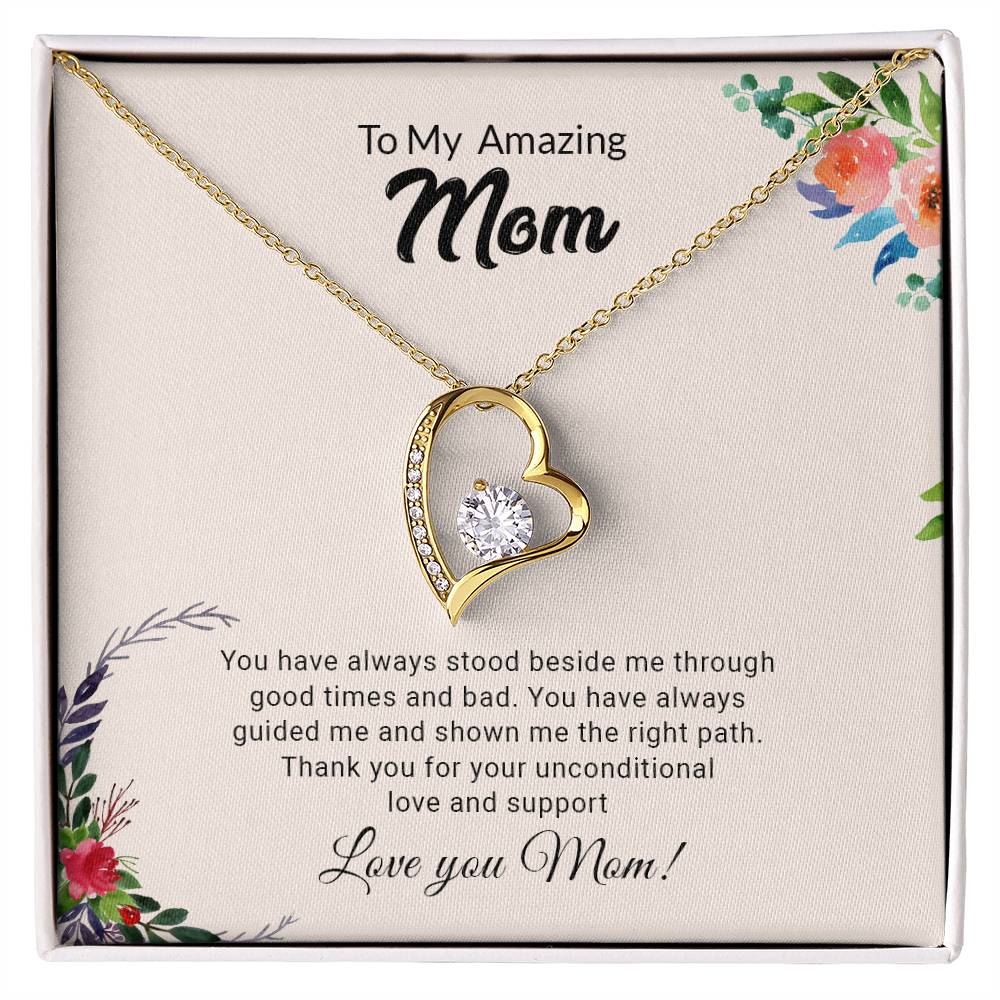 To My Amazing Mom | Thank You - Forever Love Necklace