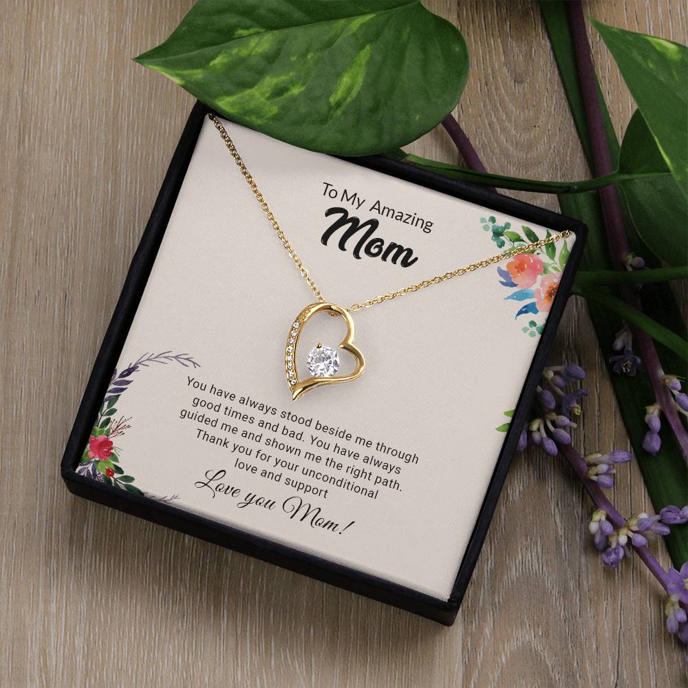 To My Amazing Mom | Thank You - Forever Love Necklace